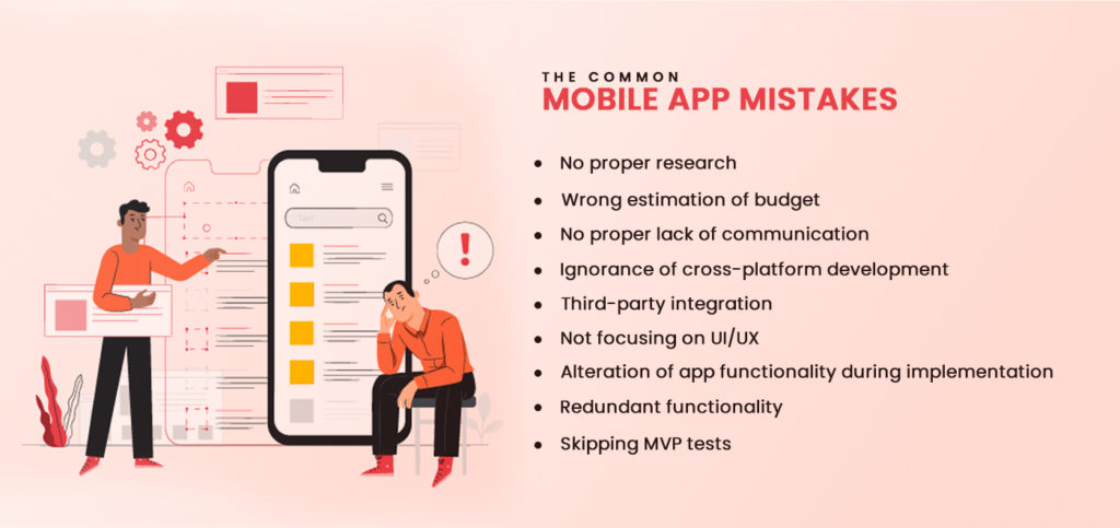 What are the common mobile app mistakes?