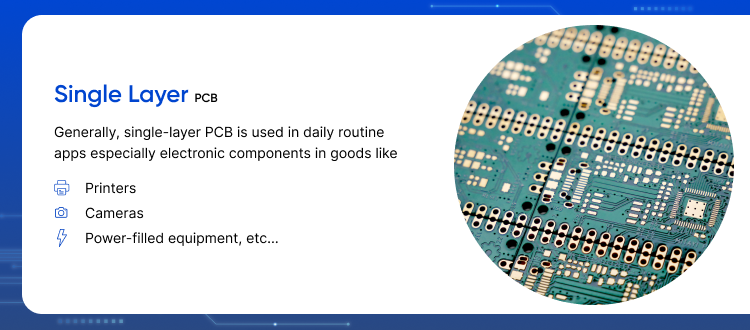 Single layer PCB