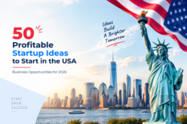 Top 50 Best Startup Ideas in USA to Start in 2026 - Banner